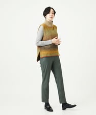 NGLAE13250 GIANNI LO GIUDICE(ジャンニ ロ ジュディチェ) [洗える・リバーシブル]デニムリバーツイードプリントパンツ カーキ