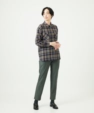 NGLAE13250 GIANNI LO GIUDICE(ジャンニ ロ ジュディチェ) [洗える・リバーシブル]デニムリバーツイードプリントパンツ カーキ