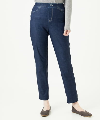 NGLAE13250 GIANNI LO GIUDICE [洗える・リバーシブル]デニムリバーツイードプリントパンツ