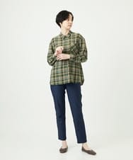NGLAE13250 GIANNI LO GIUDICE(ジャンニ ロ ジュディチェ) [洗える・リバーシブル]デニムリバーツイードプリントパンツ ネイビー
