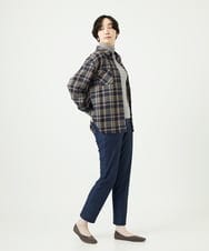 NGLAE13250 GIANNI LO GIUDICE(ジャンニ ロ ジュディチェ) [洗える・リバーシブル]デニムリバーツイードプリントパンツ ネイビー