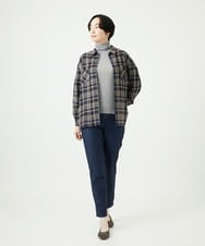 NGLAE13250 GIANNI LO GIUDICE(ジャンニ ロ ジュディチェ) [洗える・リバーシブル]デニムリバーツイードプリントパンツ ネイビー