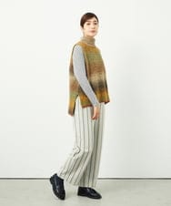 NGLAE22270 GIANNI LO GIUDICE(ジャンニ ロ ジュディチェ) [洗える・日本製]レーヨン混ストレッチストライプパンツ ライトグレー
