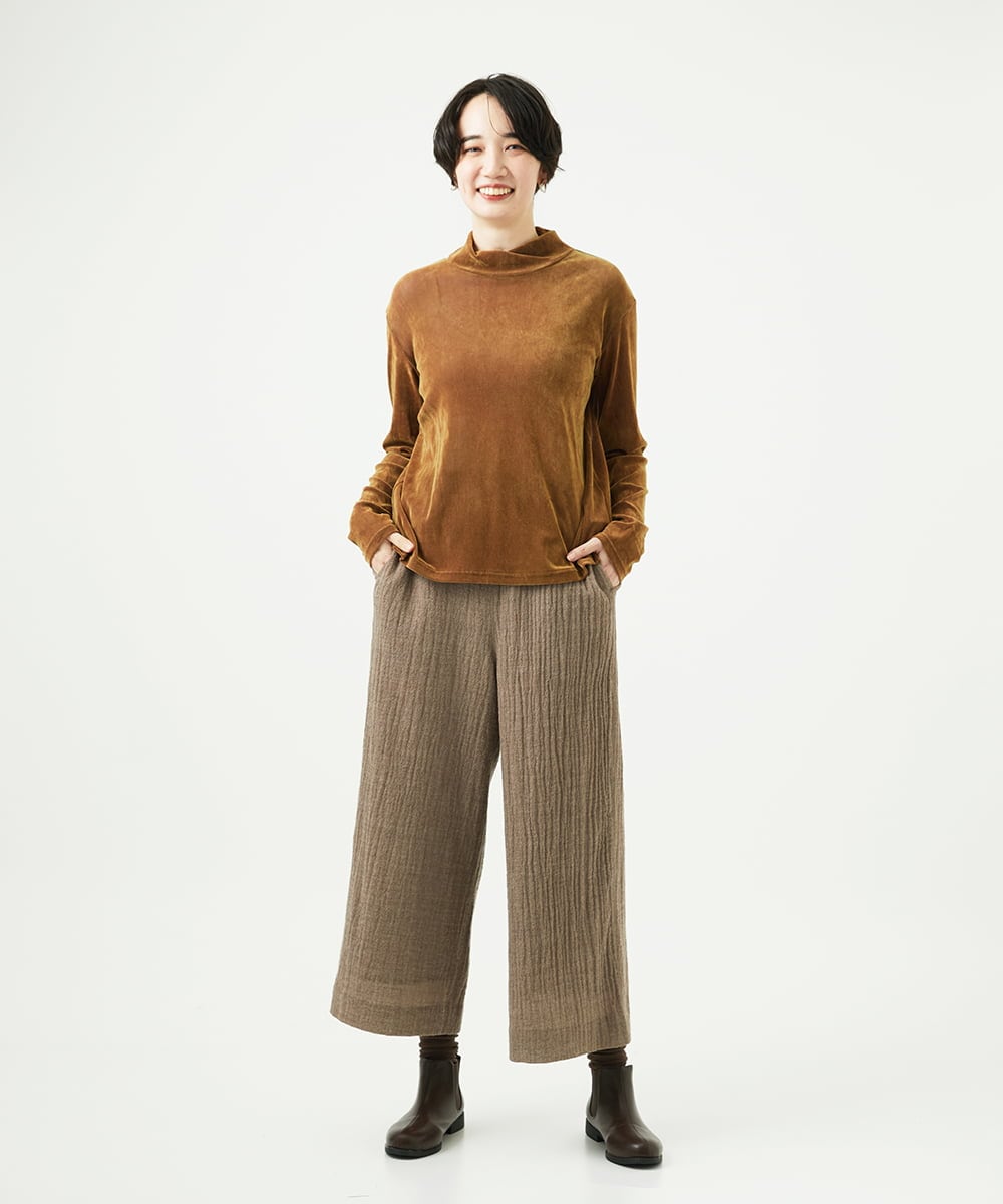 NGLAE36270 GIANNI LO GIUDICE(ジャンニ ロ ジュディチェ) リファインガーゼパンツ ベージュ