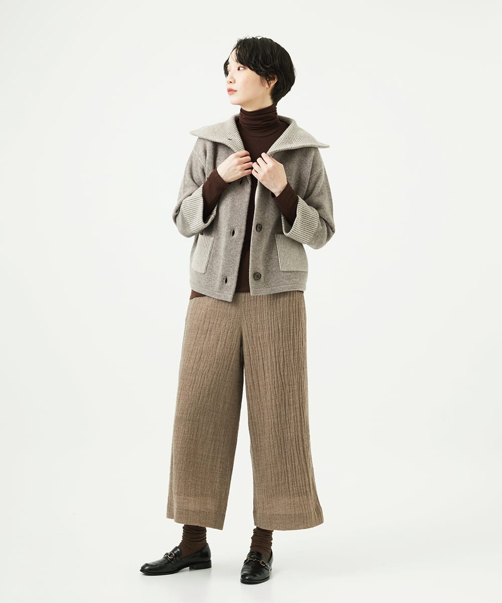 NGLAE36270 GIANNI LO GIUDICE(ジャンニ ロ ジュディチェ) リファインガーゼパンツ ベージュ