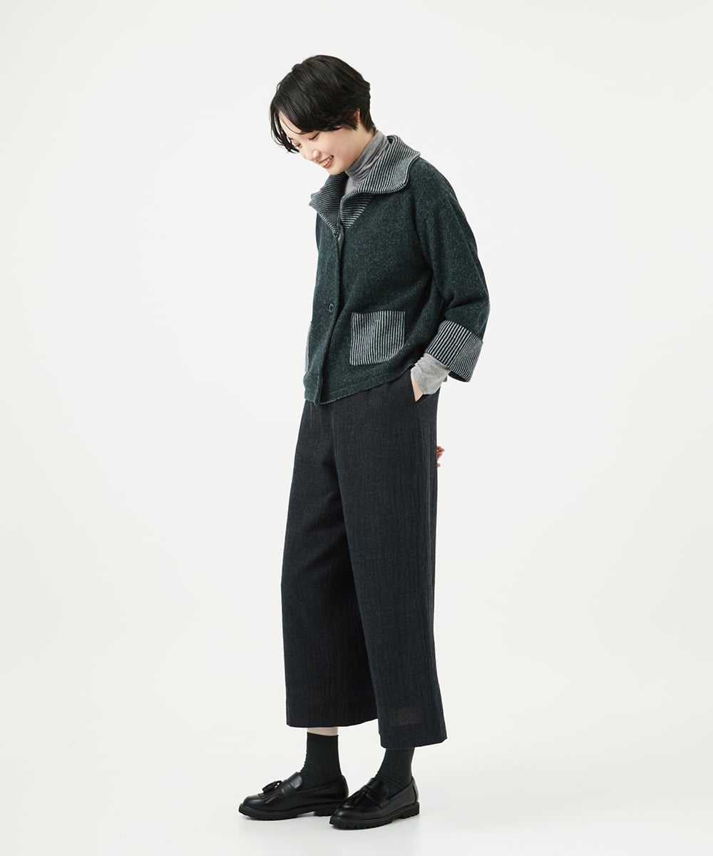 NGLAE36270 GIANNI LO GIUDICE(ジャンニ ロ ジュディチェ) リファインガーゼパンツ ダークグレー