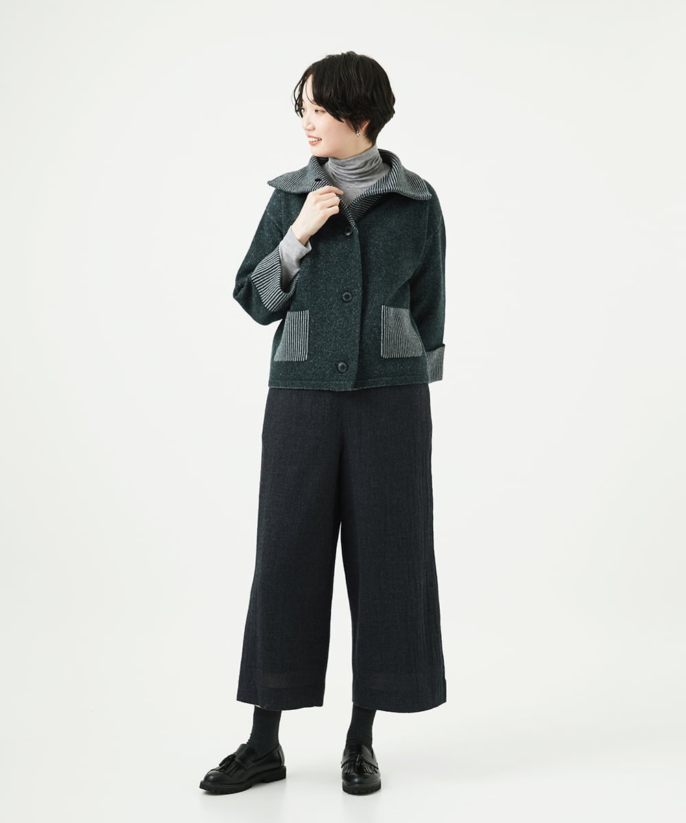 NGLAE36270 GIANNI LO GIUDICE(ジャンニ ロ ジュディチェ) リファインガーゼパンツ ダークグレー