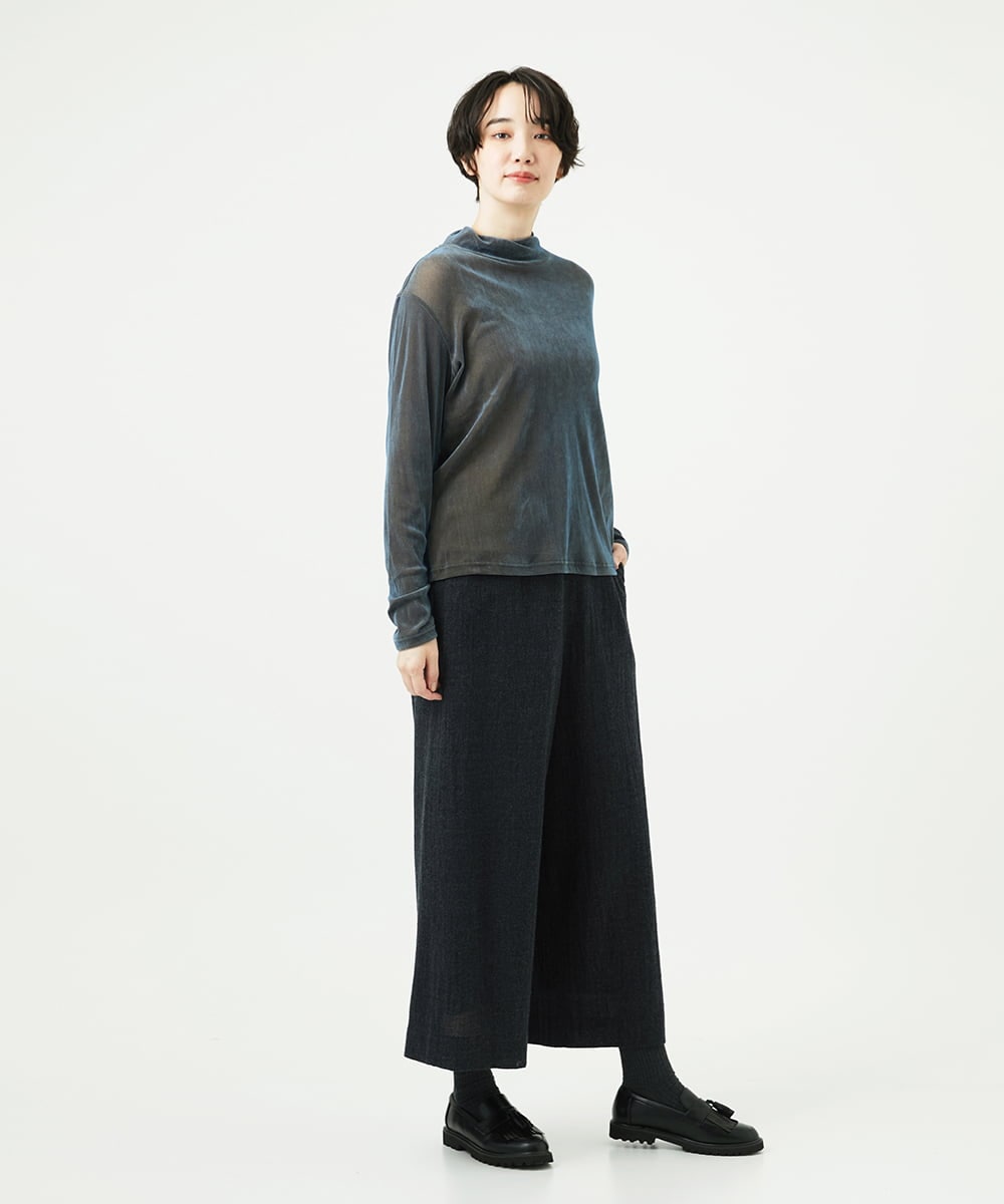 NGLAE36270 GIANNI LO GIUDICE(ジャンニ ロ ジュディチェ) リファインガーゼパンツ ダークグレー