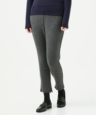 NGLAE38170 GIANNI LO GIUDICE(ジャンニ ロ ジュディチェ) [洗える・日本製]インターアクションウォームリブパンツ グレー