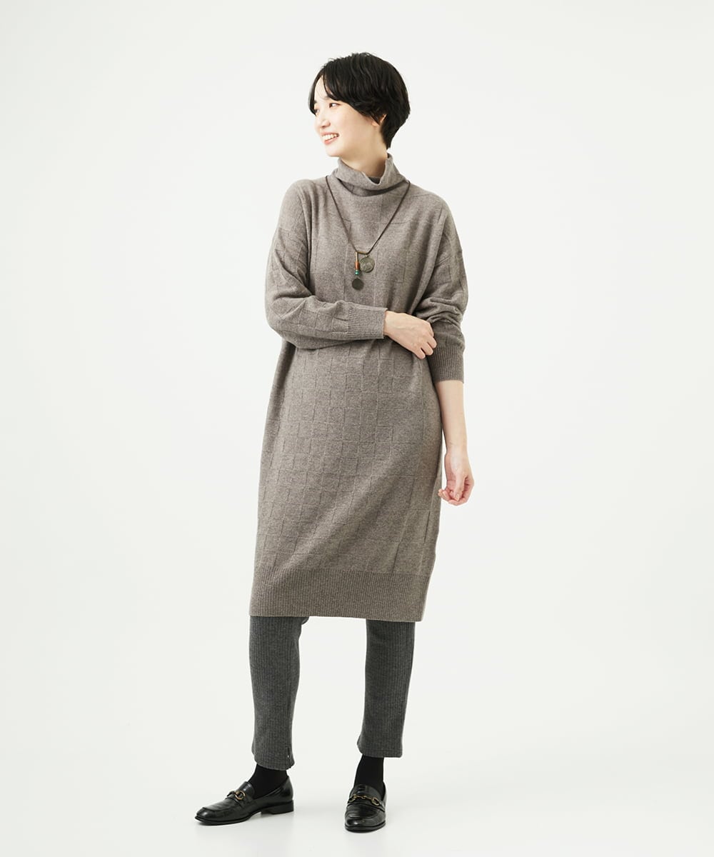 NGLAE38170 GIANNI LO GIUDICE(ジャンニ ロ ジュディチェ) [洗える・日本製]インターアクションウォームリブパンツ グレー