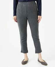 NGLAE38170 GIANNI LO GIUDICE(ジャンニ ロ ジュディチェ) [洗える・日本製]インターアクションウォームリブパンツ グレー