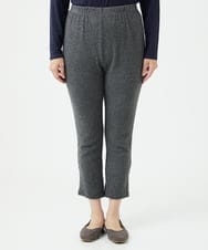 NGLAE38170 GIANNI LO GIUDICE(ジャンニ ロ ジュディチェ) [洗える・日本製]インターアクションウォームリブパンツ グレー