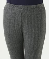 NGLAE38170 GIANNI LO GIUDICE(ジャンニ ロ ジュディチェ) [洗える・日本製]インターアクションウォームリブパンツ グレー