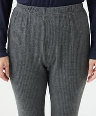 NGLAE38170 GIANNI LO GIUDICE(ジャンニ ロ ジュディチェ) [洗える・日本製]インターアクションウォームリブパンツ グレー