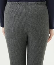 NGLAE38170 GIANNI LO GIUDICE(ジャンニ ロ ジュディチェ) [洗える・日本製]インターアクションウォームリブパンツ グレー