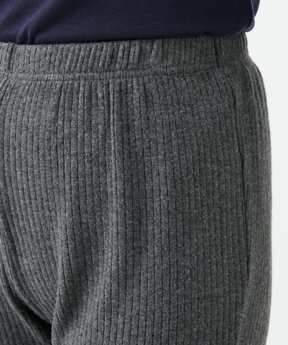 NGLAE38170 GIANNI LO GIUDICE(ジャンニ ロ ジュディチェ) [洗える・日本製]インターアクションウォームリブパンツ グレー