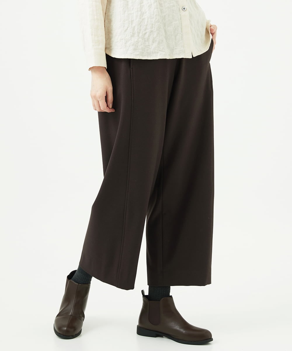 NGLAE40230 GIANNI LO GIUDICE(ジャンニ ロ ジュディチェ) [洗える・日本製]プレスウォームストレッチパンツ ブラウン