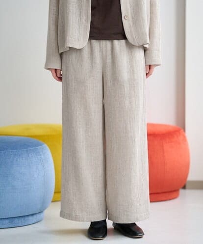 NGLAH46270 GIANNI LO GIUDICE ウールリファインガーゼパンツ