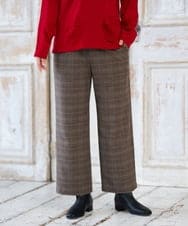 NGLAH47250 GIANNI LO GIUDICE(ジャンニ ロ ジュディチェ) [洗える・日本製]カラーＭＩＸグレンチェックパンツ ベージュ