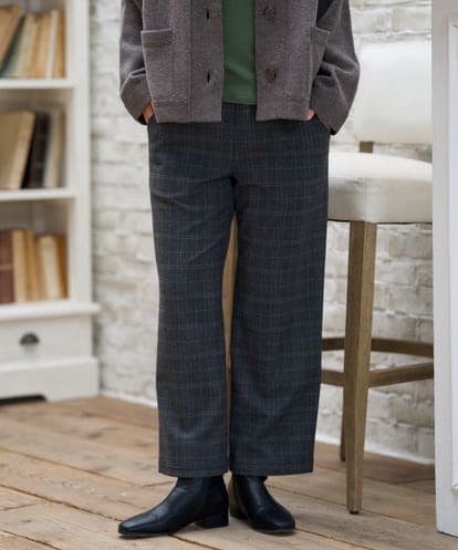 NGLAH47250 GIANNI LO GIUDICE [洗える・日本製]カラーＭＩＸグレンチェックパンツ