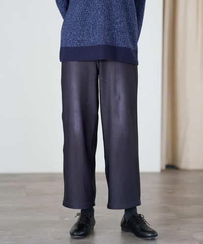 NGLAI23250 GIANNI LO GIUDICE [洗える・リバーシブル]片面起毛デニムプリントパンツ
