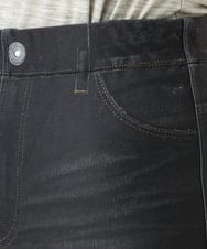 NGLAI23250 GIANNI LO GIUDICE(ジャンニ ロ ジュディチェ) [洗える・リバーシブル]片面起毛デニムプリントパンツ ブラック