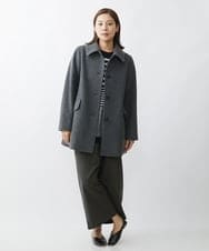 NGLAW01300 GIANNI LO GIUDICE(ジャンニ ロ ジュディチェ) 先染めストライプワイドパンツ ダークグレー
