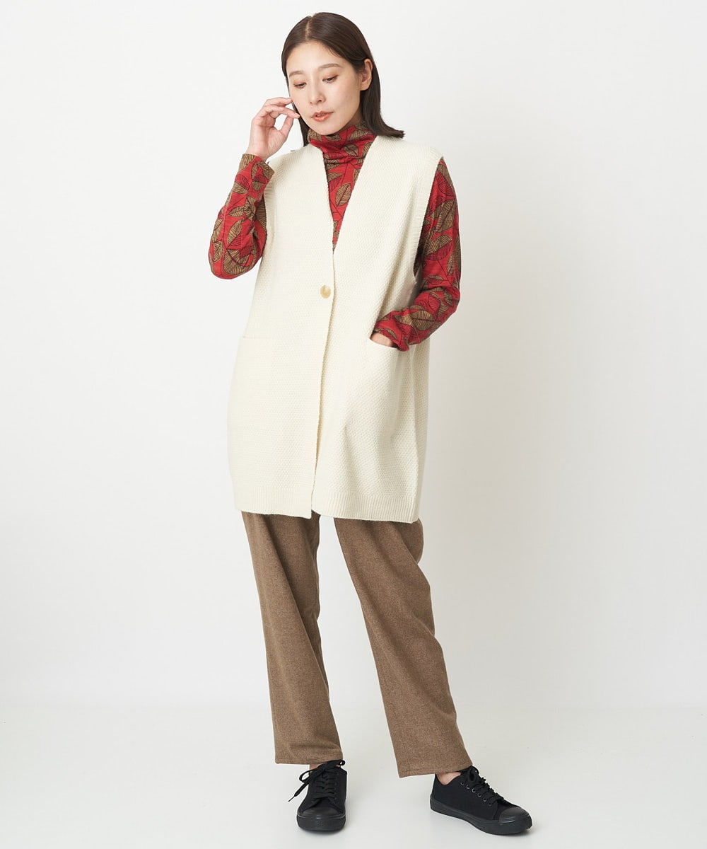 NGLAW09230 GIANNI LO GIUDICE(ジャンニ ロ ジュディチェ) [日本製]NEWOOLカシミヤツイルパンツ ベージュ