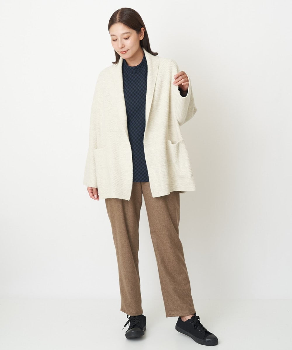 NGLAW09230 GIANNI LO GIUDICE(ジャンニ ロ ジュディチェ) [日本製]NEWOOLカシミヤツイルパンツ ベージュ