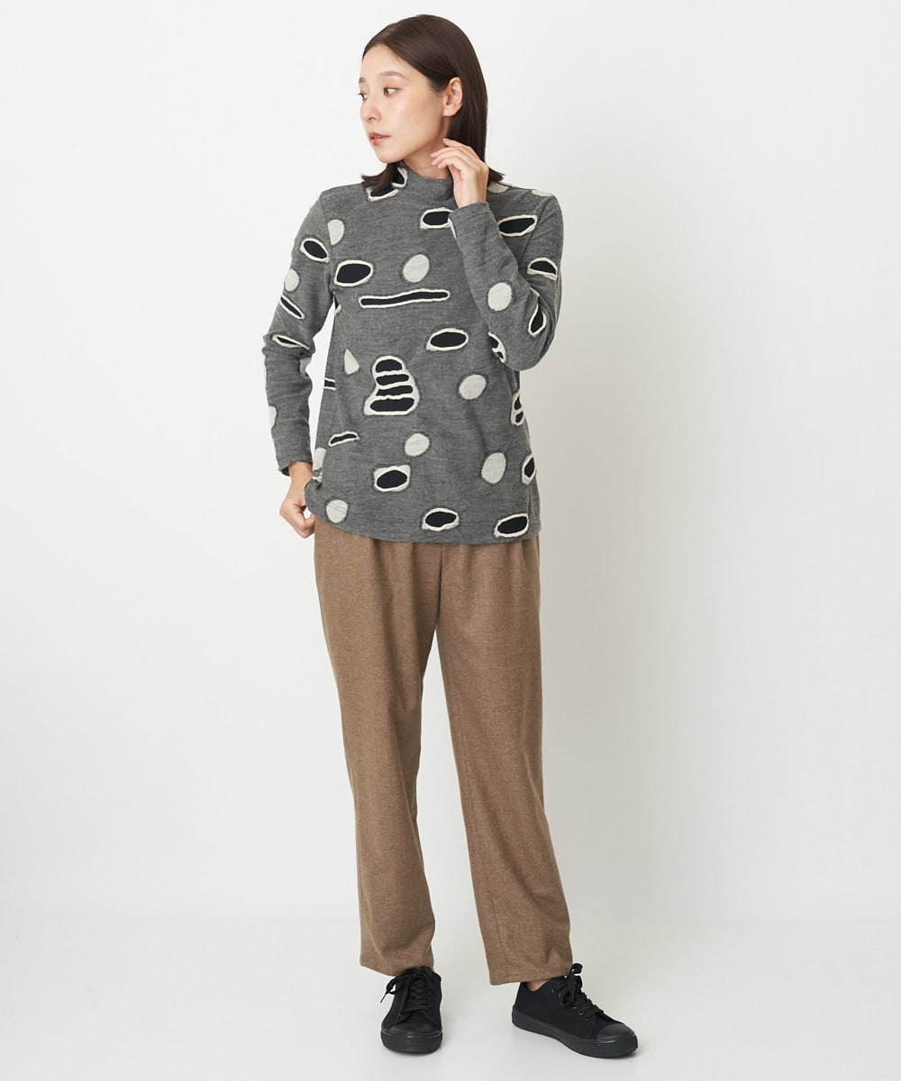 NGLAW09230 GIANNI LO GIUDICE(ジャンニ ロ ジュディチェ) [日本製]NEWOOLカシミヤツイルパンツ ベージュ