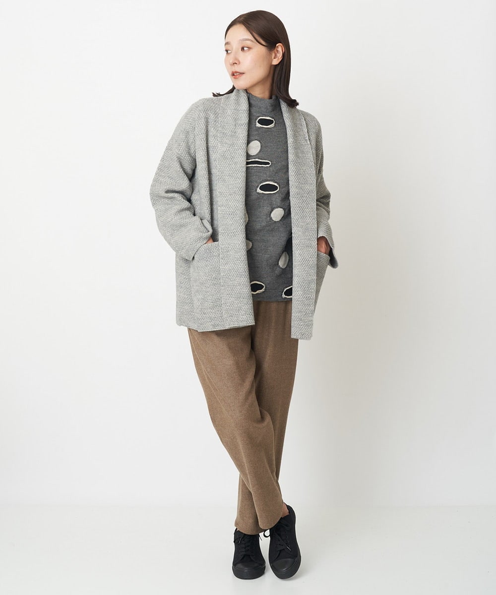 NGLAW09230 GIANNI LO GIUDICE(ジャンニ ロ ジュディチェ) [日本製]NEWOOLカシミヤツイルパンツ ベージュ