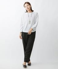 NGLAW09230 GIANNI LO GIUDICE(ジャンニ ロ ジュディチェ) [日本製]NEWOOLカシミヤツイルパンツ ブラウン