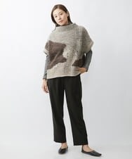 NGLAW09230 GIANNI LO GIUDICE(ジャンニ ロ ジュディチェ) [日本製]NEWOOLカシミヤツイルパンツ ブラウン