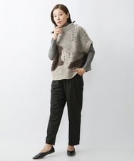 NGLAW09230 GIANNI LO GIUDICE(ジャンニ ロ ジュディチェ) [日本製]NEWOOLカシミヤツイルパンツ ブラウン