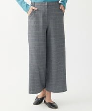 NGLAW25250 GIANNI LO GIUDICE(ジャンニ ロ ジュディチェ) [日本製]ガンクラブチェック柄ワイドパンツ ブルーグレー