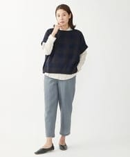 NGLAW26270 GIANNI LO GIUDICE(ジャンニ ロ ジュディチェ) ウールガーゼパンツ ブルーグレー