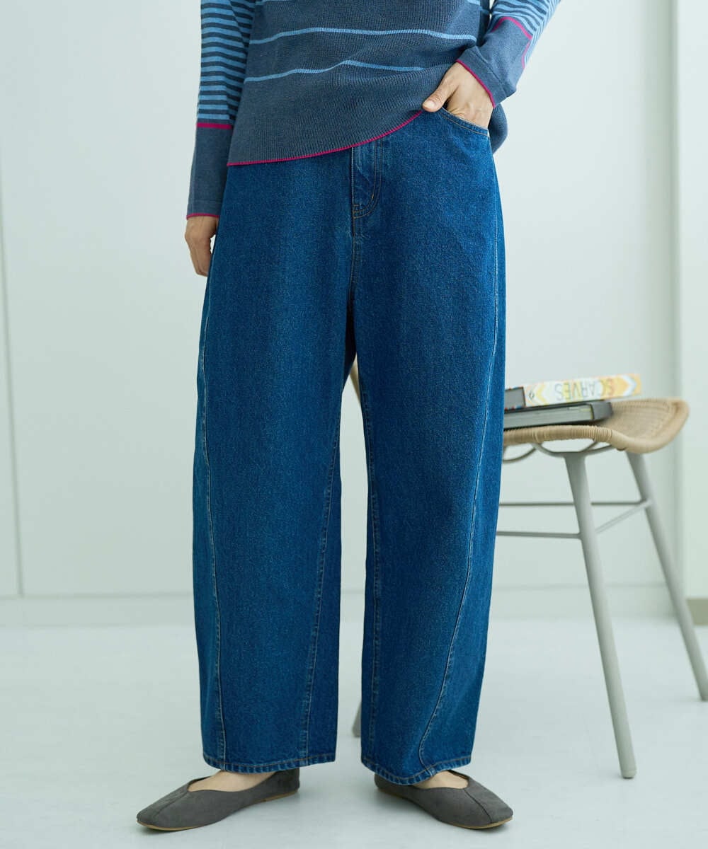 NGLCF60180 GIANNI LO GIUDICE(ジャンニ ロ ジュディチェ) [洗える]バイオウォッシュデニムパンツ ネイビー