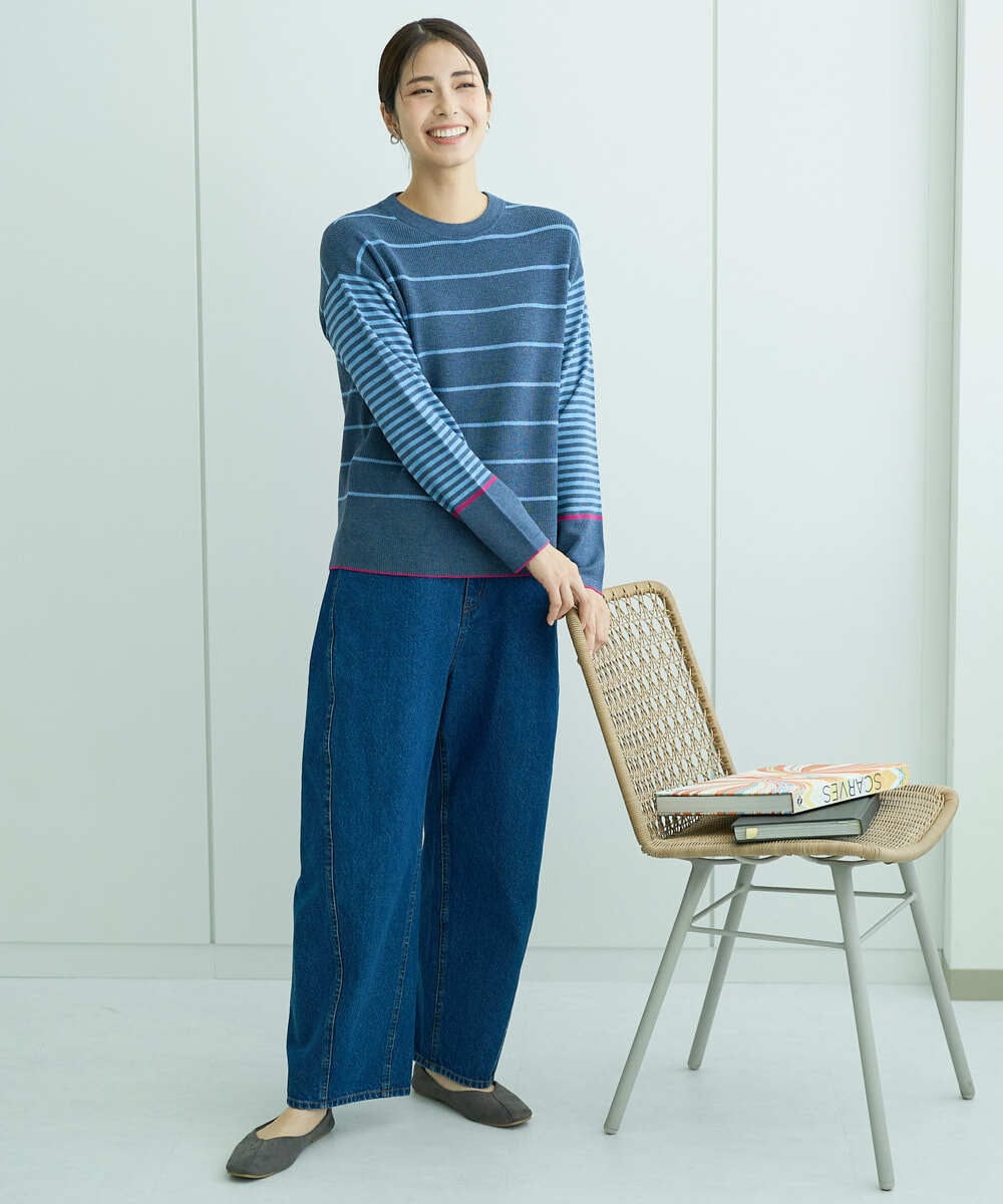 NGLCF60180 GIANNI LO GIUDICE(ジャンニ ロ ジュディチェ) [洗える]バイオウォッシュデニムパンツ ネイビー