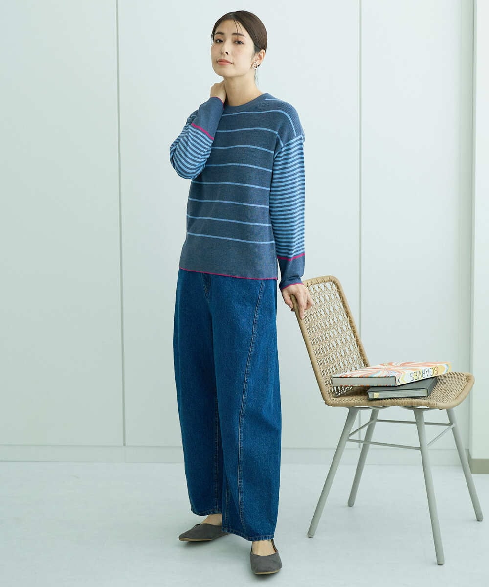 NGLCF60180 GIANNI LO GIUDICE(ジャンニ ロ ジュディチェ) [洗える]バイオウォッシュデニムパンツ ネイビー