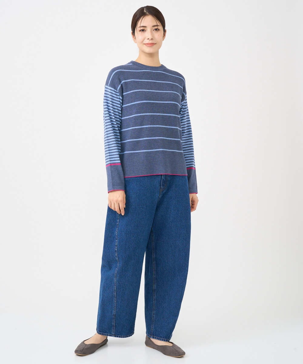 NGLCF60180 GIANNI LO GIUDICE(ジャンニ ロ ジュディチェ) [洗える]バイオウォッシュデニムパンツ ネイビー