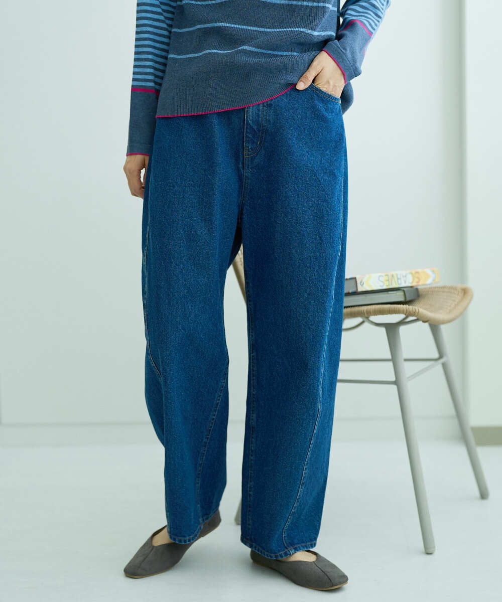 NGLCF60180 GIANNI LO GIUDICE(ジャンニ ロ ジュディチェ) [洗える]バイオウォッシュデニムパンツ ネイビー