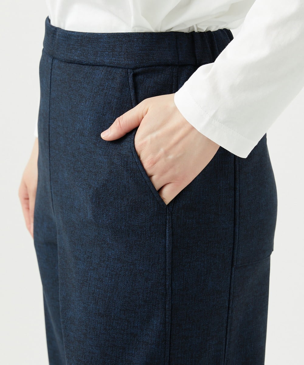 NGLCF61210 GIANNI LO GIUDICE(ジャンニ ロ ジュディチェ) [洗える・日本製]ヒートパフォーマーデニムパンツ ネイビー