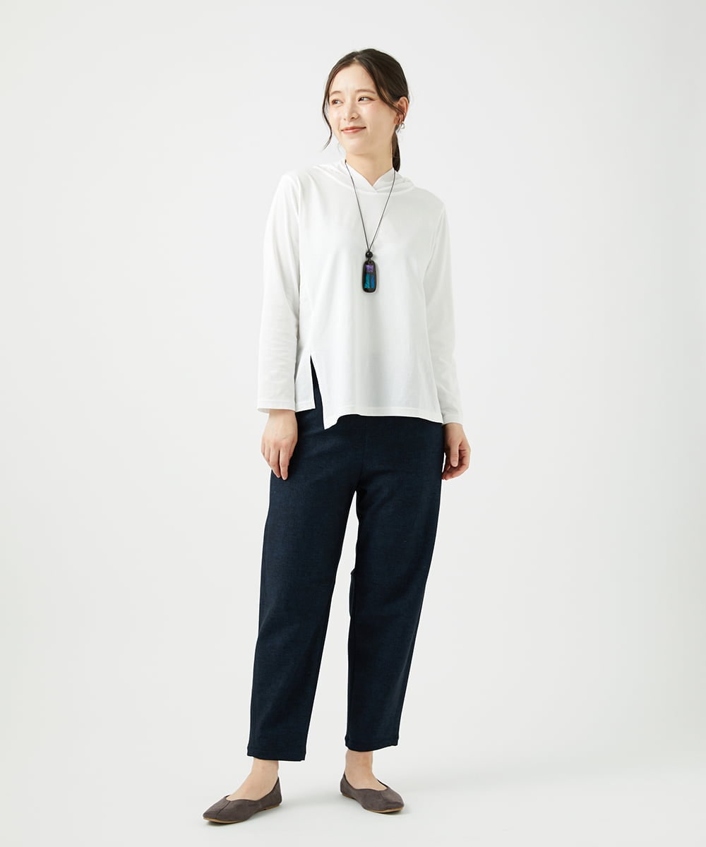 NGLCF61210 GIANNI LO GIUDICE(ジャンニ ロ ジュディチェ) [洗える・日本製]ヒートパフォーマーデニムパンツ ネイビー