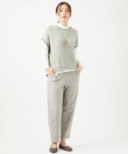 NGLCF61210 GIANNI LO GIUDICE(ジャンニ ロ ジュディチェ) [日本製]ヒートパフォーマーデニムパンツ ライトグレー