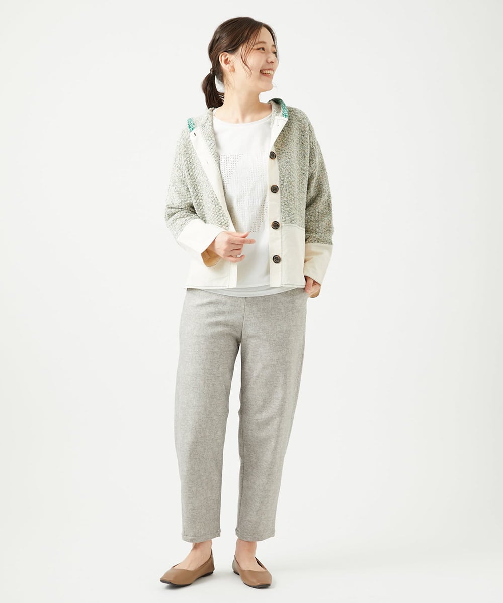 NGLCF61210 GIANNI LO GIUDICE(ジャンニ ロ ジュディチェ) [日本製]ヒートパフォーマーデニムパンツ ライトグレー