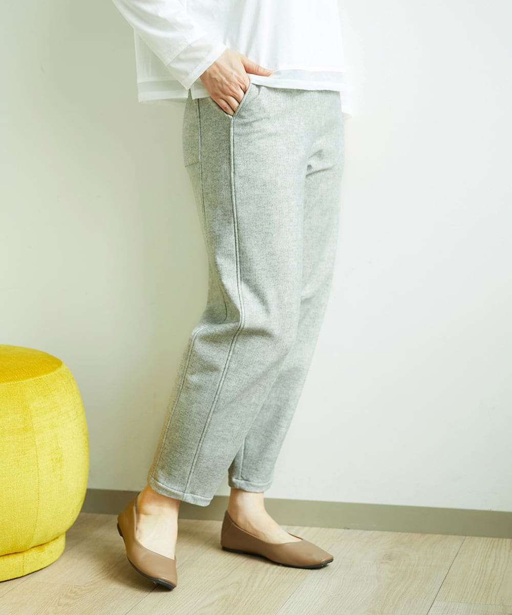 NGLCF61210 GIANNI LO GIUDICE(ジャンニ ロ ジュディチェ) [洗える・日本製]ヒートパフォーマーデニムパンツ ライトグレー