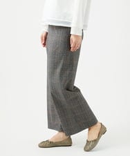 NGLCF62230 GIANNI LO GIUDICE(ジャンニ ロ ジュディチェ) [洗える・日本製]ヒートパフォーマーグレンチェックパンツ ベージュ