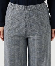 NGLCF62230 GIANNI LO GIUDICE(ジャンニ ロ ジュディチェ) [洗える・日本製]ヒートパフォーマーグレンチェックパンツ ブラック