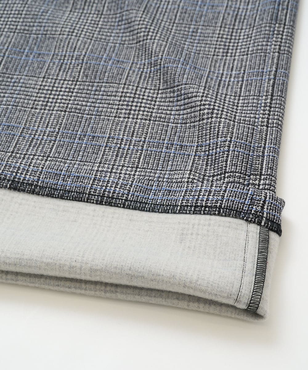 NGLCF62230 GIANNI LO GIUDICE(ジャンニ ロ ジュディチェ) [洗える・日本製]ヒートパフォーマーグレンチェックパンツ ブラック