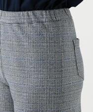 NGLCF62230 GIANNI LO GIUDICE(ジャンニ ロ ジュディチェ) [洗える・日本製]ヒートパフォーマーグレンチェックパンツ ブラック